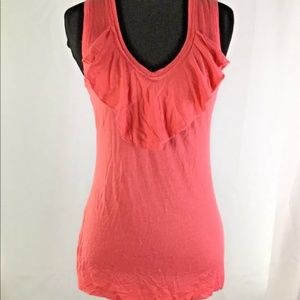 Banana Republic Petite Tank Top with Front Ruffle